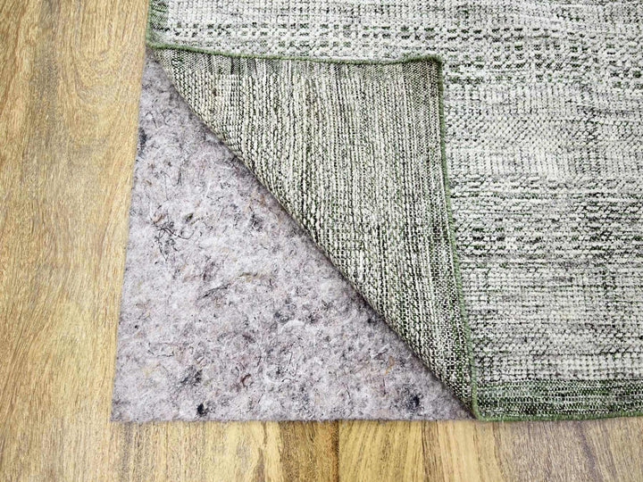 9'10" x 10'2" New Hand Knotted Green Wool Square Oriental Rug - MOA10276279