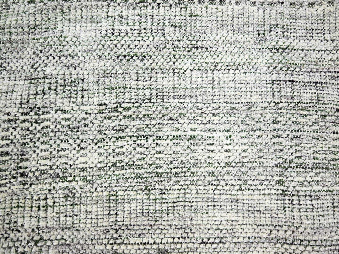 9'10" x 10'2" New Hand Knotted Green Wool Square Oriental Rug - MOA10276279