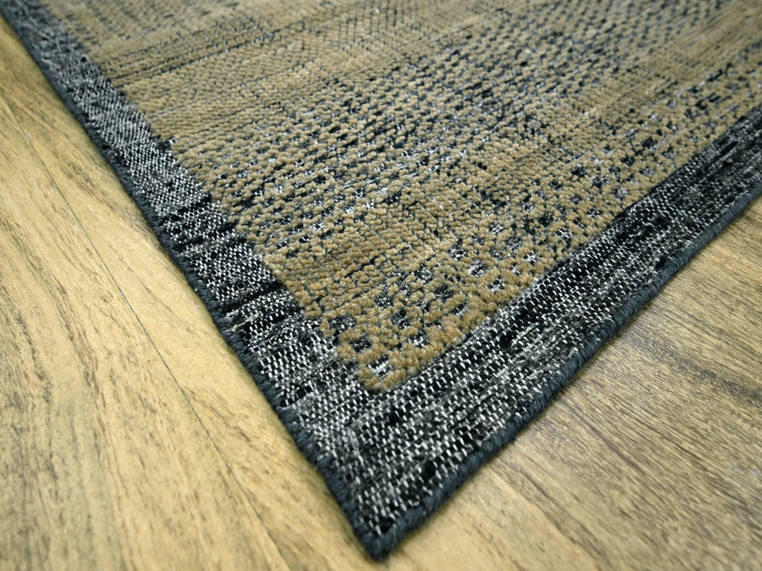 10'0" x 14'0" New Hand Knotted Brown Wool Rectangle Oriental Rug - MOA10276282