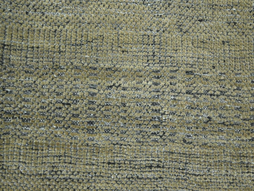 10'0" x 14'0" New Hand Knotted Brown Wool Rectangle Oriental Rug - MOA10276282
