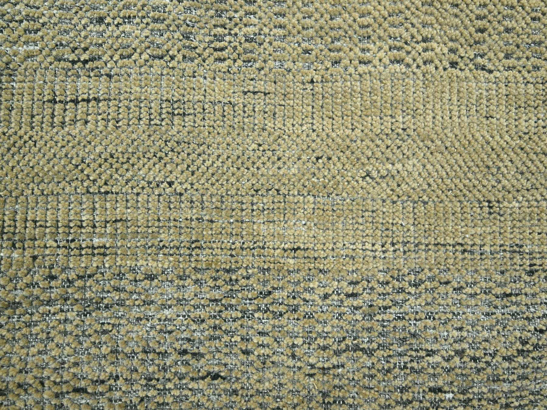 10'0" x 10'0" New Hand Knotted Brown Wool Square Oriental Rug - MOA10276289