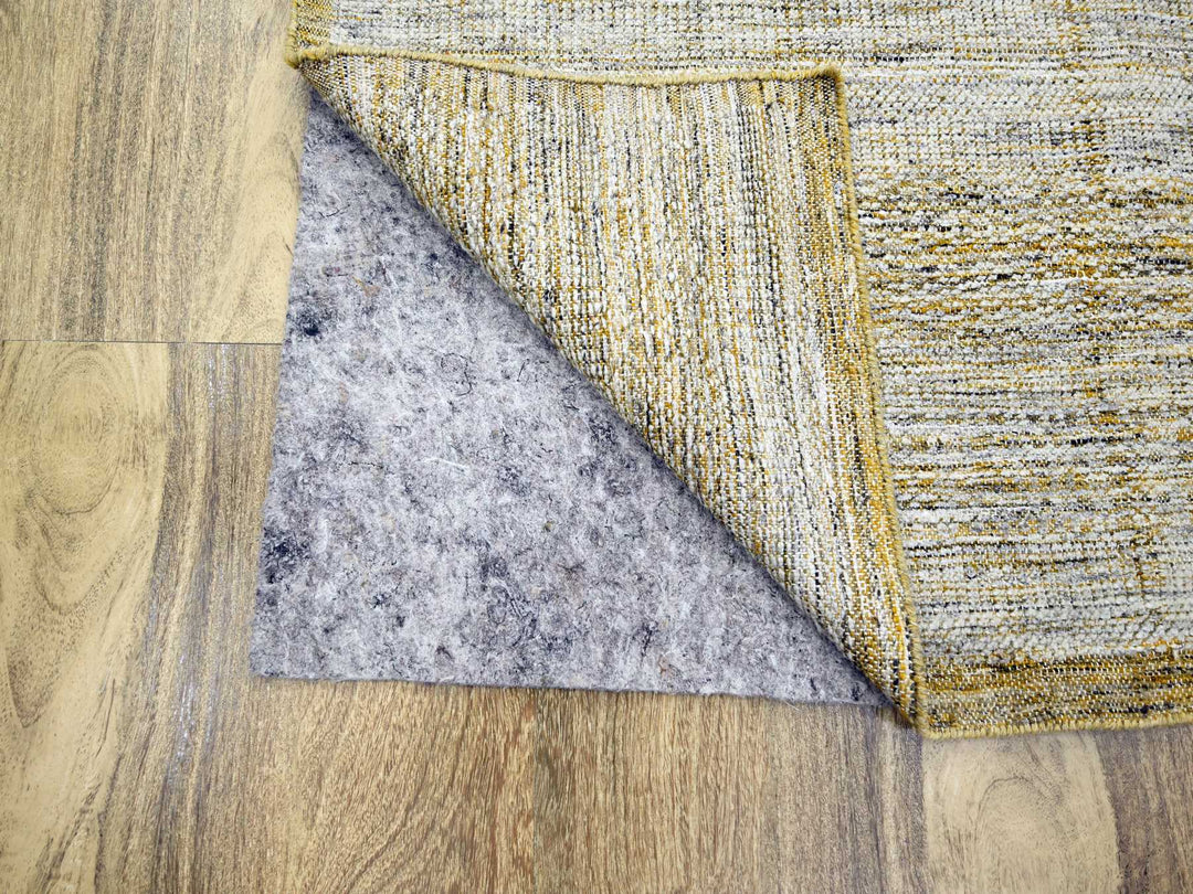 10'0" x 13'10" New Hand Knotted Yellow Wool Rectangle Oriental Rug - MOA10276290