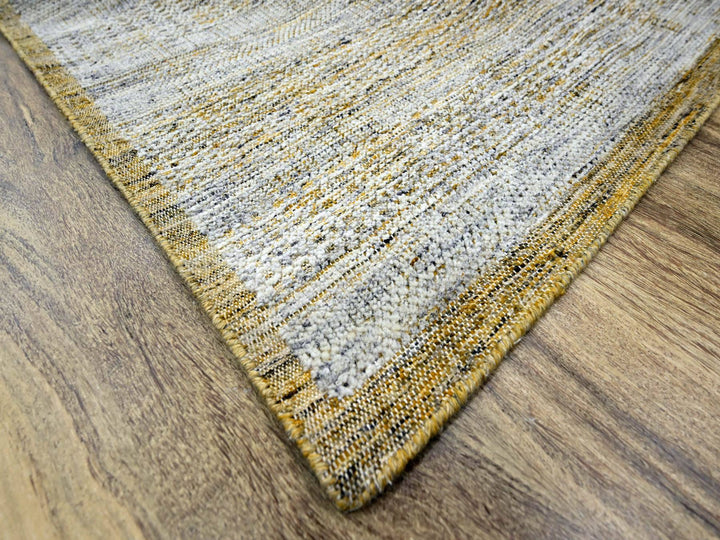 10'0" x 13'10" New Hand Knotted Yellow Wool Rectangle Oriental Rug - MOA10276290