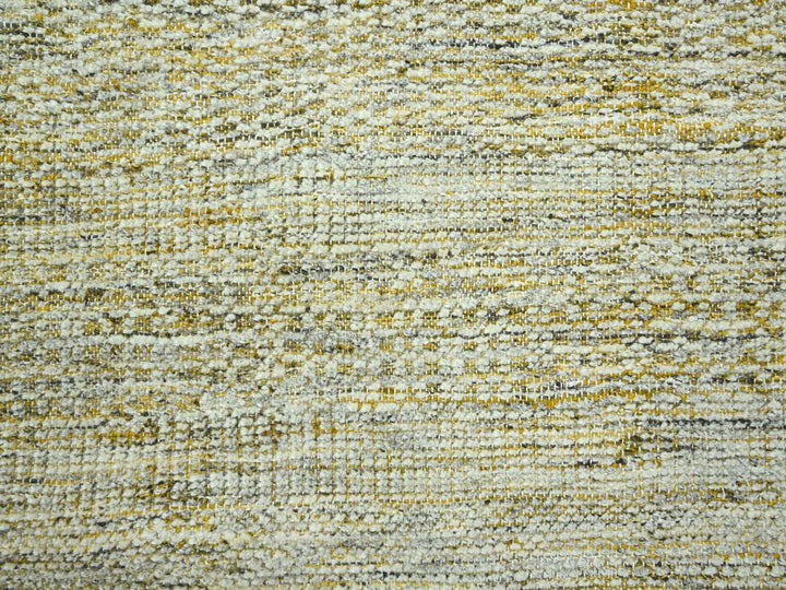 10'0" x 13'10" New Hand Knotted Yellow Wool Rectangle Oriental Rug - MOA10276290