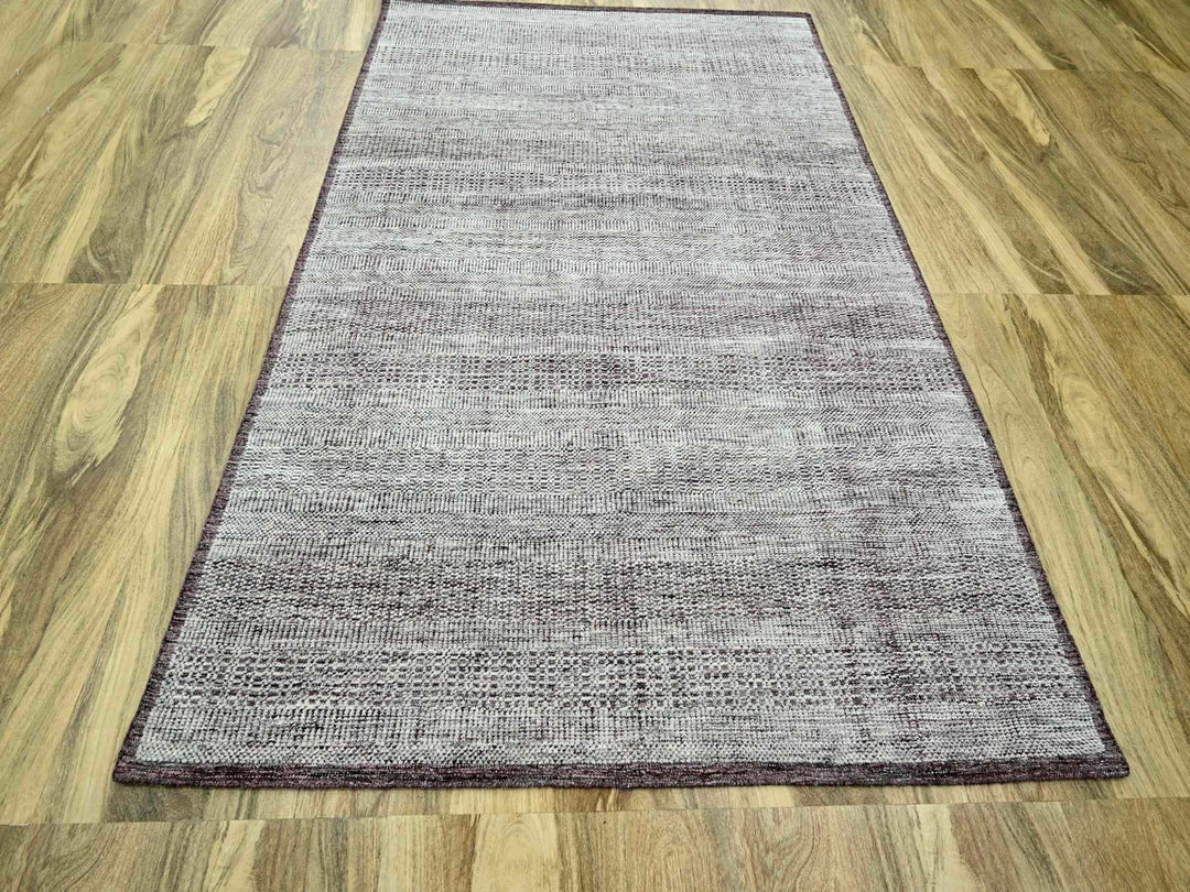 6'0" x 9'0" New Hand Knotted Red Wool Rectangle Oriental Rug - MOA10276293
