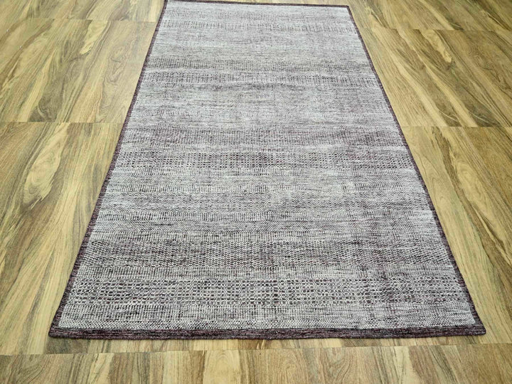 6'0" x 9'0" New Hand Knotted Red Wool Rectangle Oriental Rug - MOA10276293
