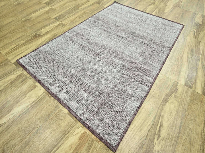 6'0" x 9'0" New Hand Knotted Red Wool Rectangle Oriental Rug - MOA10276293
