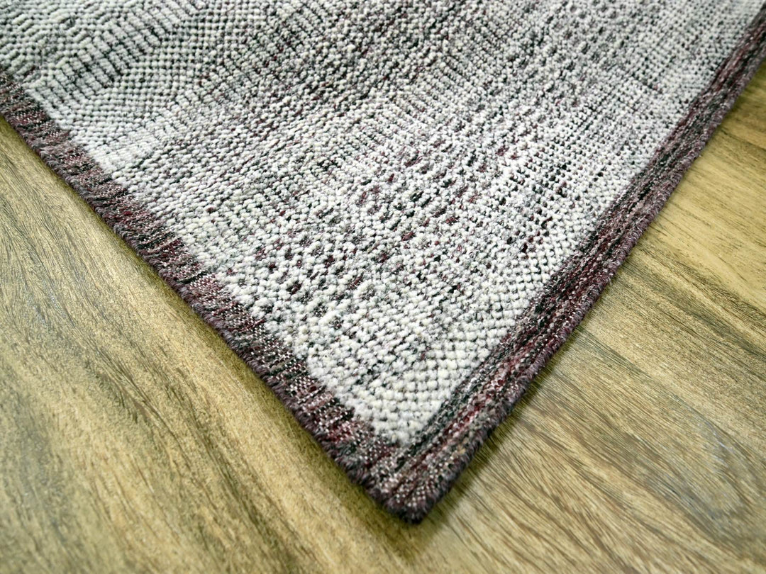 6'0" x 9'0" New Hand Knotted Red Wool Rectangle Oriental Rug - MOA10276293