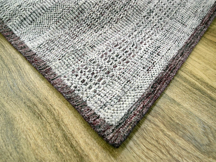 6'0" x 9'0" New Hand Knotted Red Wool Rectangle Oriental Rug - MOA10276293