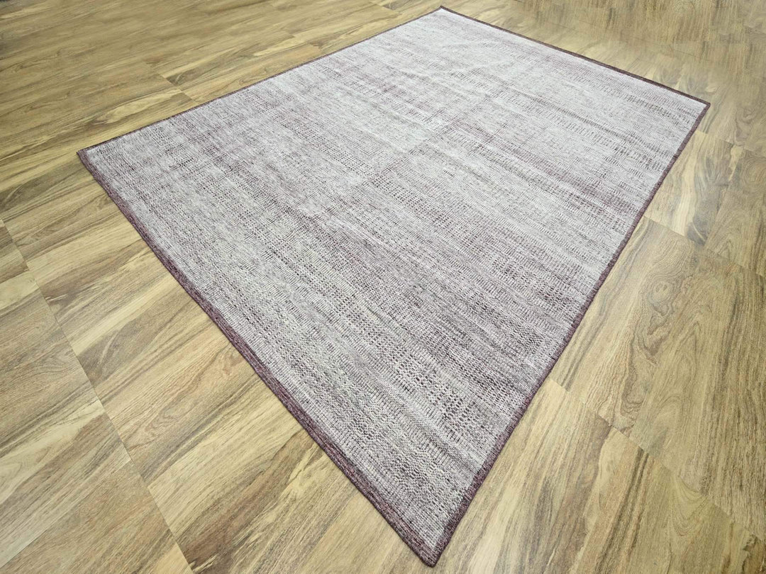 8'9" x 12'1" New Hand Knotted Red Wool Rectangle Oriental Rug - MOA10276296
