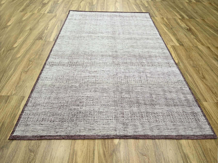 7'11" x 10'0" New Hand Knotted Red Wool Rectangle Oriental Rug - MOA10276299