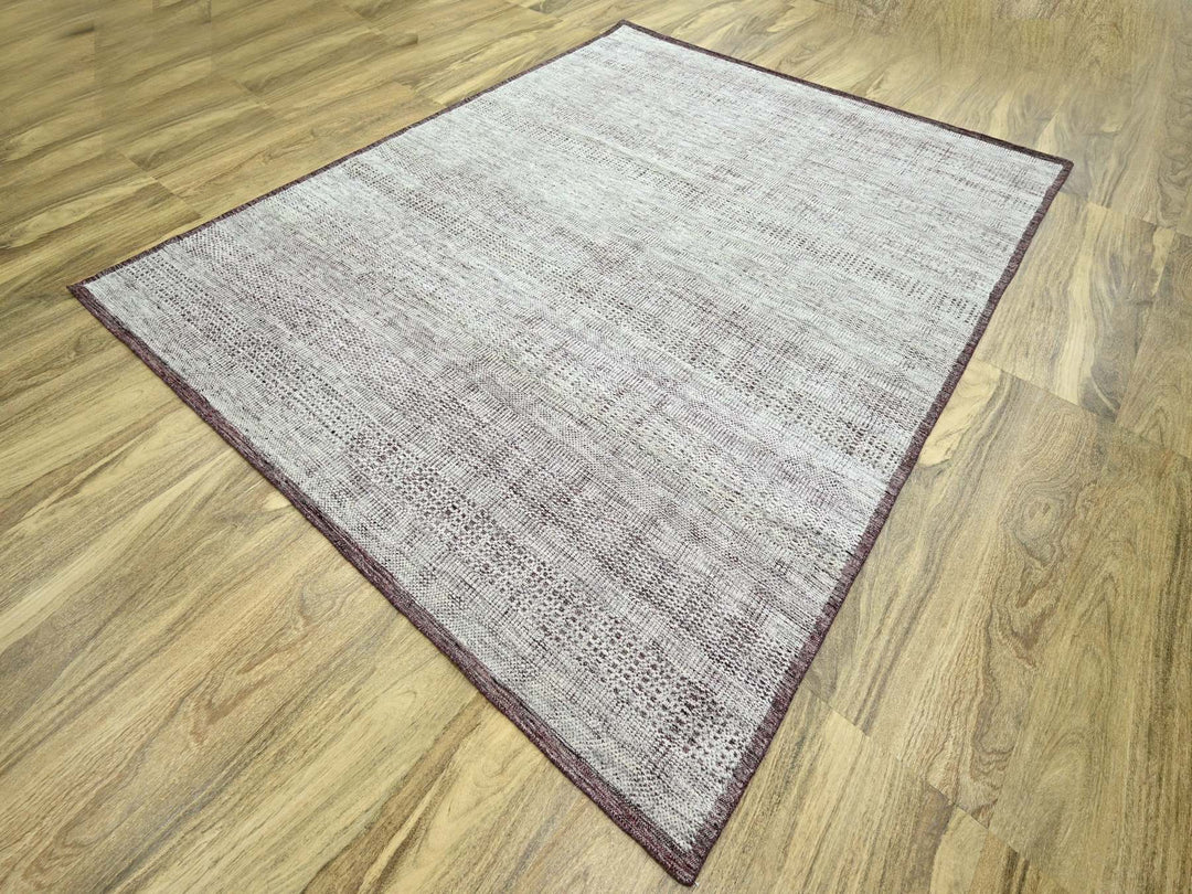 7'11" x 10'0" New Hand Knotted Red Wool Rectangle Oriental Rug - MOA10276299