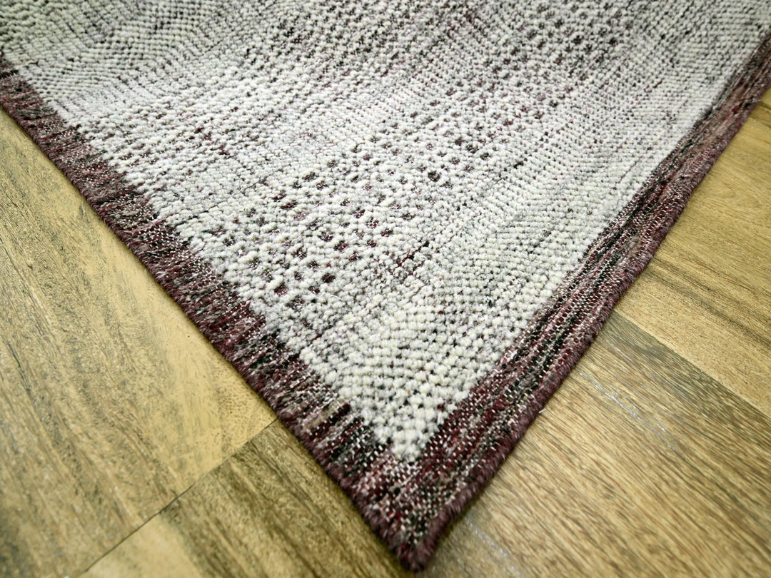 7'11" x 10'0" New Hand Knotted Red Wool Rectangle Oriental Rug - MOA10276299