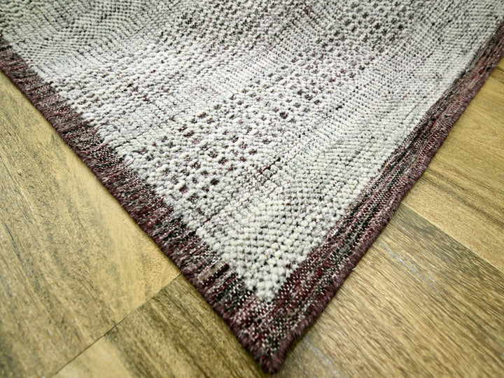7'11" x 10'0" New Hand Knotted Red Wool Rectangle Oriental Rug - MOA10276299