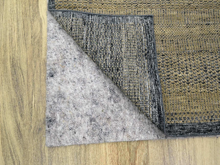 6'0" x 9'3" New Hand Knotted Brown Wool Rectangle Oriental Rug - MOA10276302