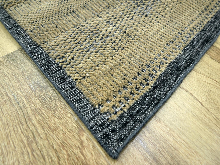 6'0" x 9'3" New Hand Knotted Brown Wool Rectangle Oriental Rug - MOA10276302