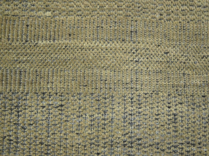 6'0" x 9'3" New Hand Knotted Brown Wool Rectangle Oriental Rug - MOA10276302