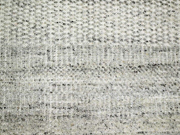 12'1" x 14'10" New Hand Knotted Grey Wool Rectangle Oriental Rug - MOA10276304