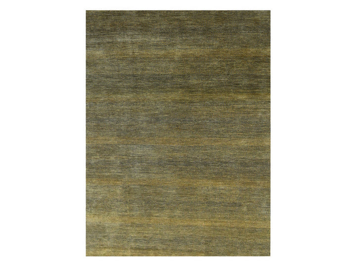 9'2" x 12'6" New Hand Knotted Brown Wool & Silk Rectangle Oriental Rug - MOA10276323