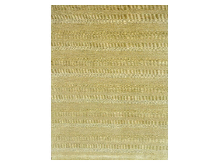 9'0" x 12'0" New Hand Knotted Brown Wool & Silk Rectangle Oriental Rug - MOA10276329