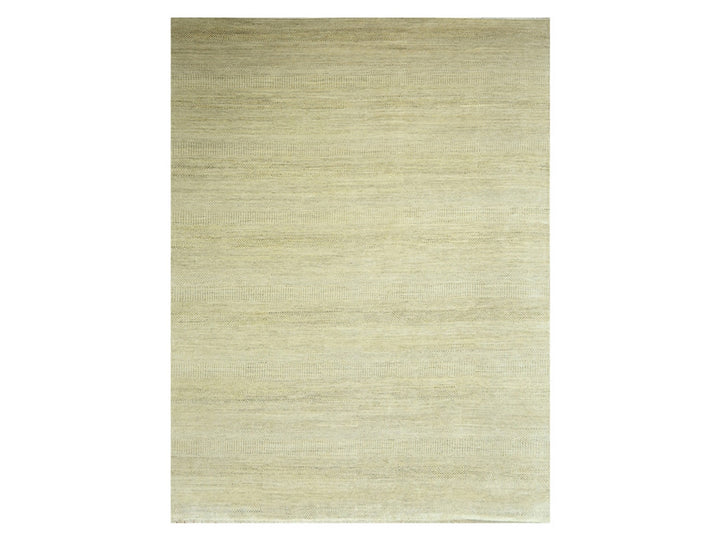 9'1" x 12'3" New Hand Knotted Brown Wool & Silk Rectangle Oriental Rug - MOA10276341