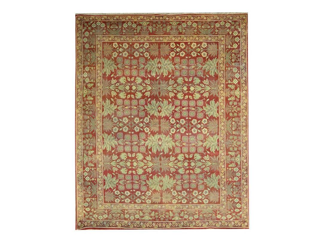8'0" x 10'2" New Hand Knotted Red Wool Rectangle Oriental Rug - MOA10276346