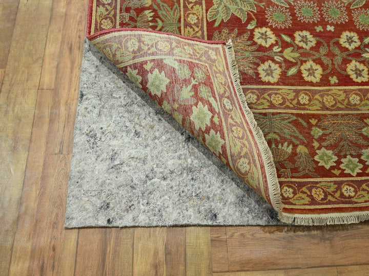 8'0" x 10'2" New Hand Knotted Red Wool Rectangle Oriental Rug - MOA10276346