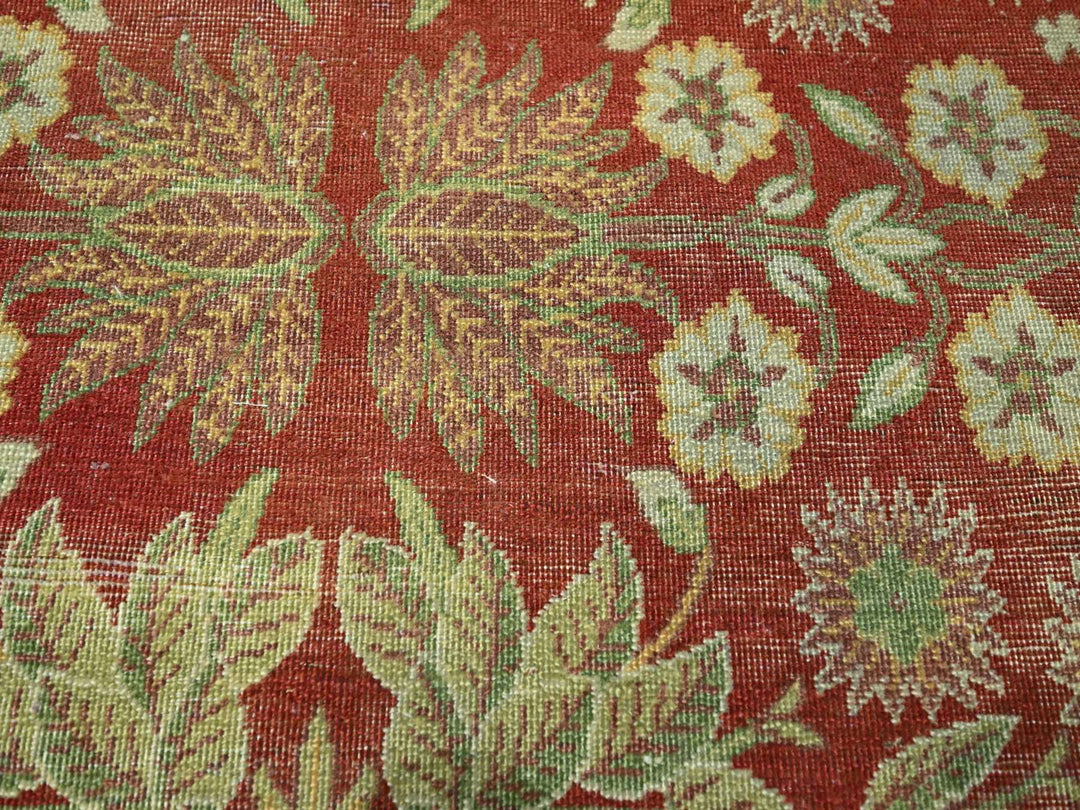 8'0" x 10'2" New Hand Knotted Red Wool Rectangle Oriental Rug - MOA10276346