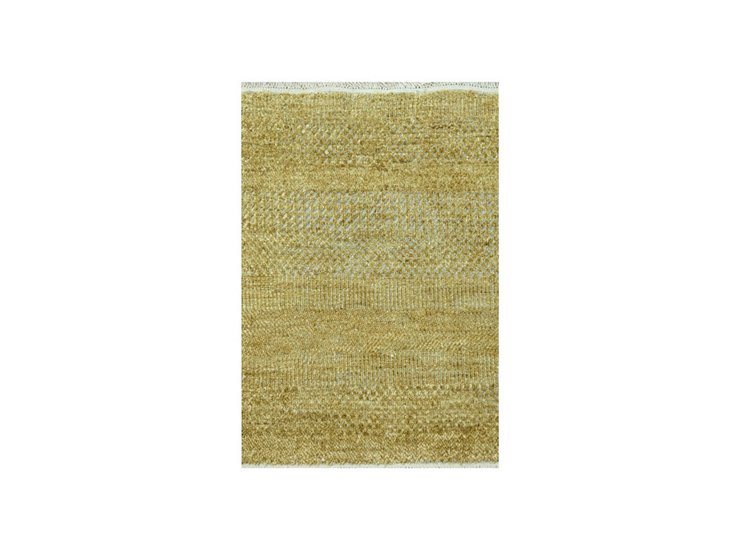 2'0" x 2'0" New Hand Knotted Brown Wool & Silk Square Oriental Rug - MOA10276354