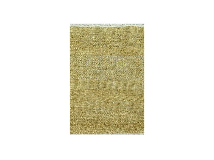 2'0" x 2'0" New Hand Knotted Brown Wool & Silk Square Oriental Rug - MOA10276354