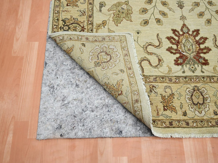 5'4" x 8'0" New Hand Knotted Ivory Wool Rectangle Oriental Rug - MOA10276363