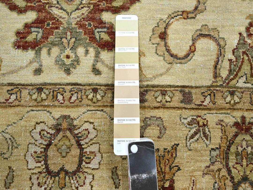 5'4" x 8'0" New Hand Knotted Ivory Wool Rectangle Oriental Rug - MOA10276363
