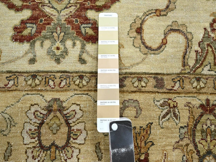5'4" x 8'0" New Hand Knotted Ivory Wool Rectangle Oriental Rug - MOA10276363