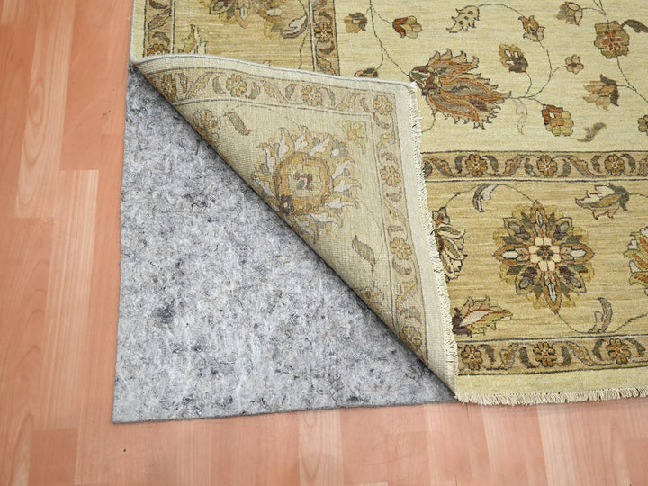 8'3" x 11'6" New Hand Knotted Ivory Wool Rectangle Oriental Rug - MOA10276378