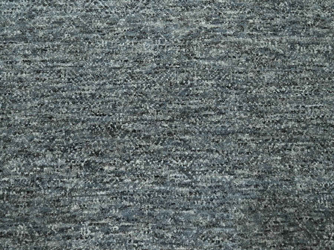 8'3" x 10'1" New Hand Knotted Grey Wool Rectangle Oriental Rug - MOA10276380