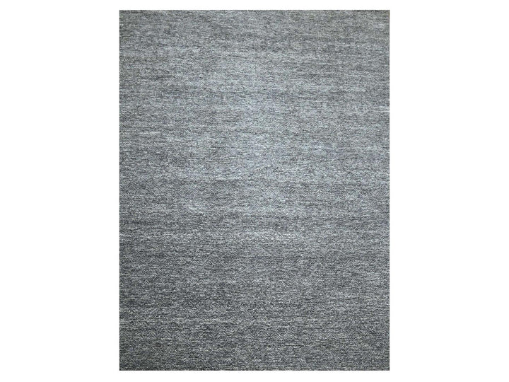 9'0" x 12'2" New Hand Knotted Grey Wool Rectangle Oriental Rug - MOA10276382
