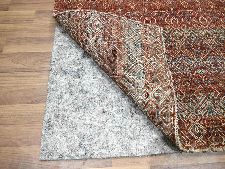 2'7" x 10'2" New Hand Knotted Red Wool Runner Oriental Rug - MOA10276396