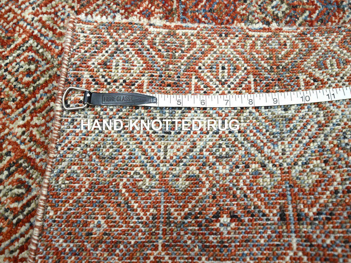 2'7" x 10'2" New Hand Knotted Red Wool Runner Oriental Rug - MOA10276396