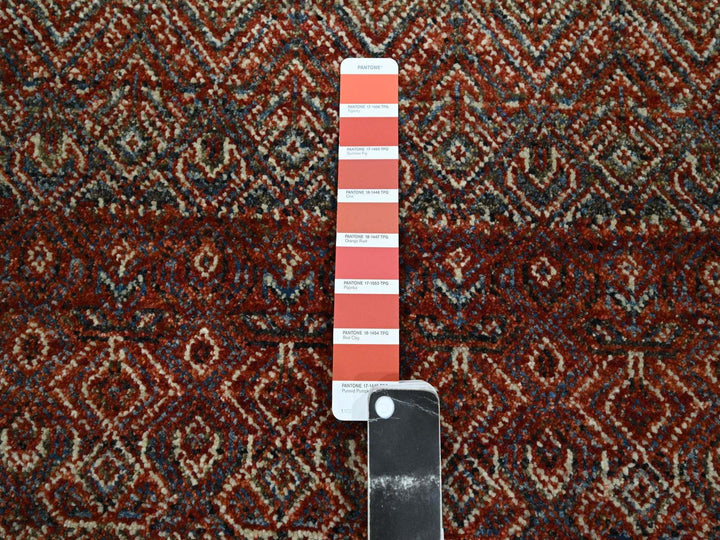2'7" x 10'2" New Hand Knotted Red Wool Runner Oriental Rug - MOA10276398