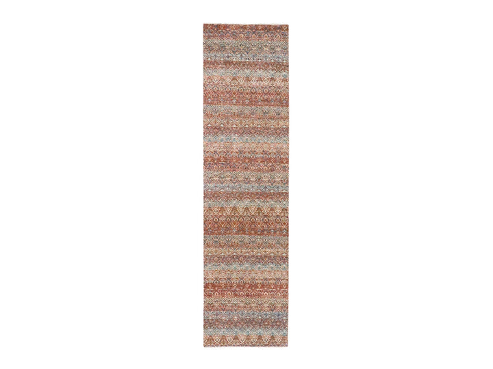 2'7" x 9'11" New Hand Knotted Red Wool Runner Oriental Rug - MOA10276399