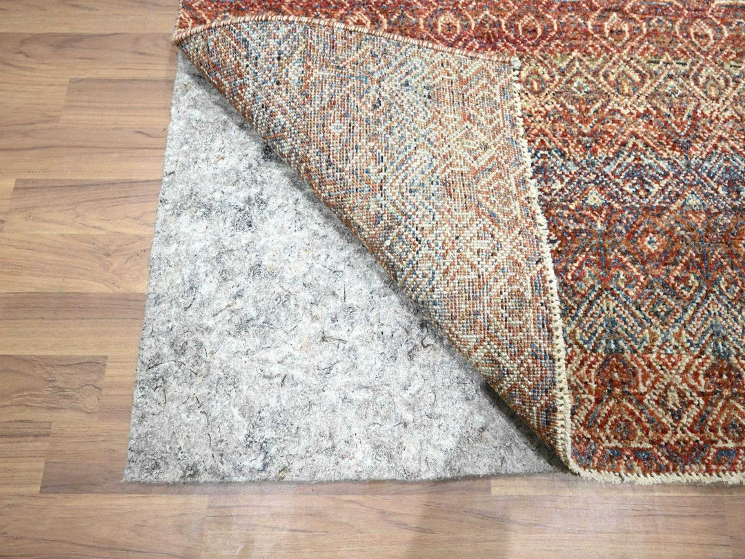 2'7" x 9'11" New Hand Knotted Red Wool Runner Oriental Rug - MOA10276399