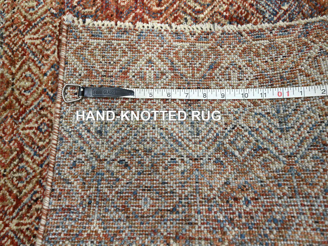 2'7" x 9'11" New Hand Knotted Red Wool Runner Oriental Rug - MOA10276399