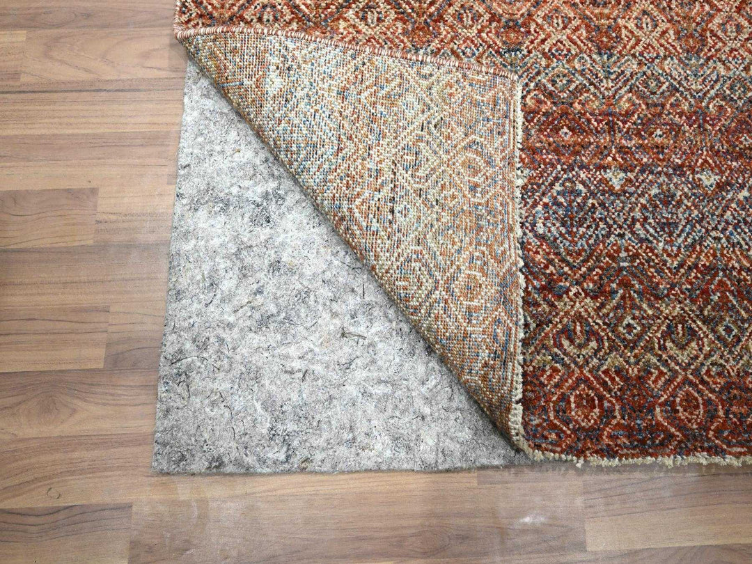 2'6" x 10'2" New Hand Knotted Red Wool Runner Oriental Rug - MOA10276400