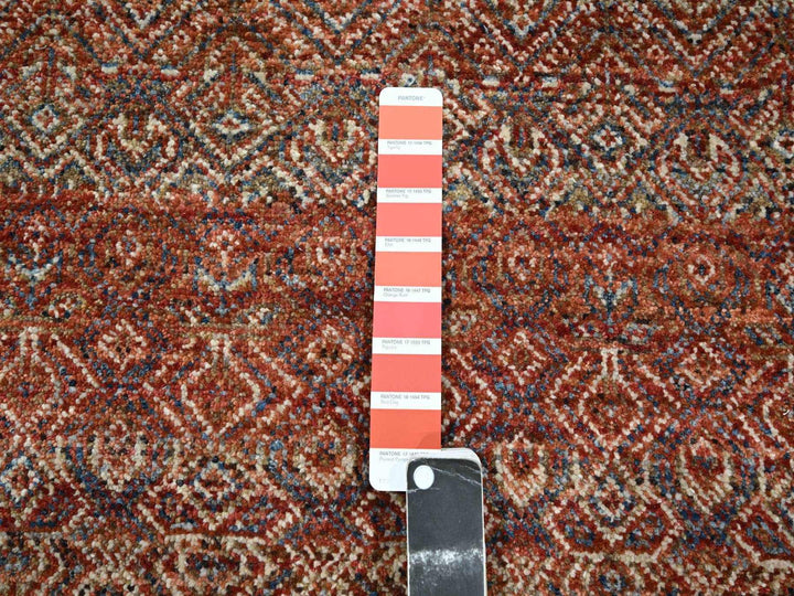 2'6" x 10'2" New Hand Knotted Red Wool Runner Oriental Rug - MOA10276400