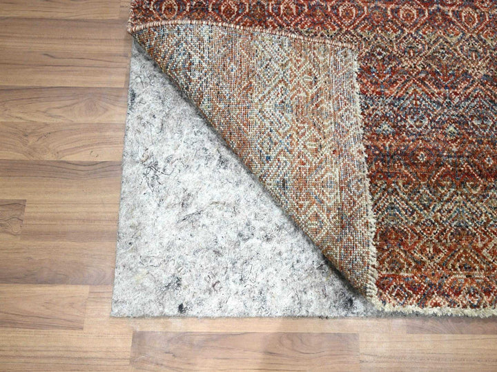 2'6" x 10'2" New Hand Knotted Red Wool Runner Oriental Rug - MOA10276401