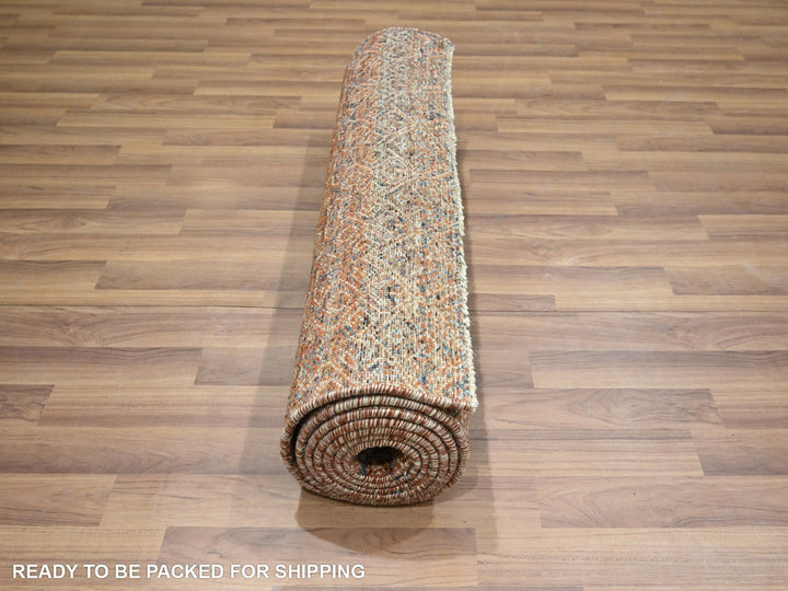 2'7" x 10'0" New Hand Knotted Red Wool Runner Oriental Rug - MOA10276402