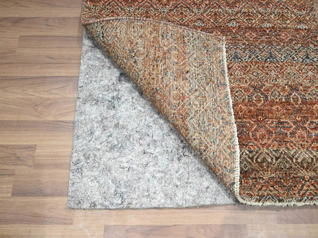 2'7" x 10'0" New Hand Knotted Red Wool Runner Oriental Rug - MOA10276403
