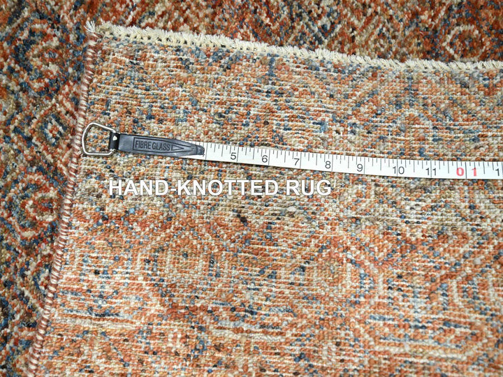2'7" x 10'0" New Hand Knotted Red Wool Runner Oriental Rug - MOA10276403