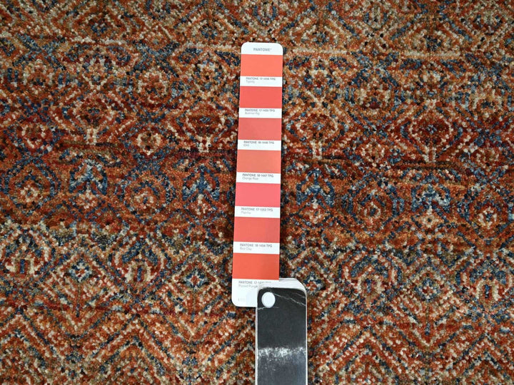 2'7" x 9'11" New Hand Knotted Red Wool Runner Oriental Rug - MOA10276404