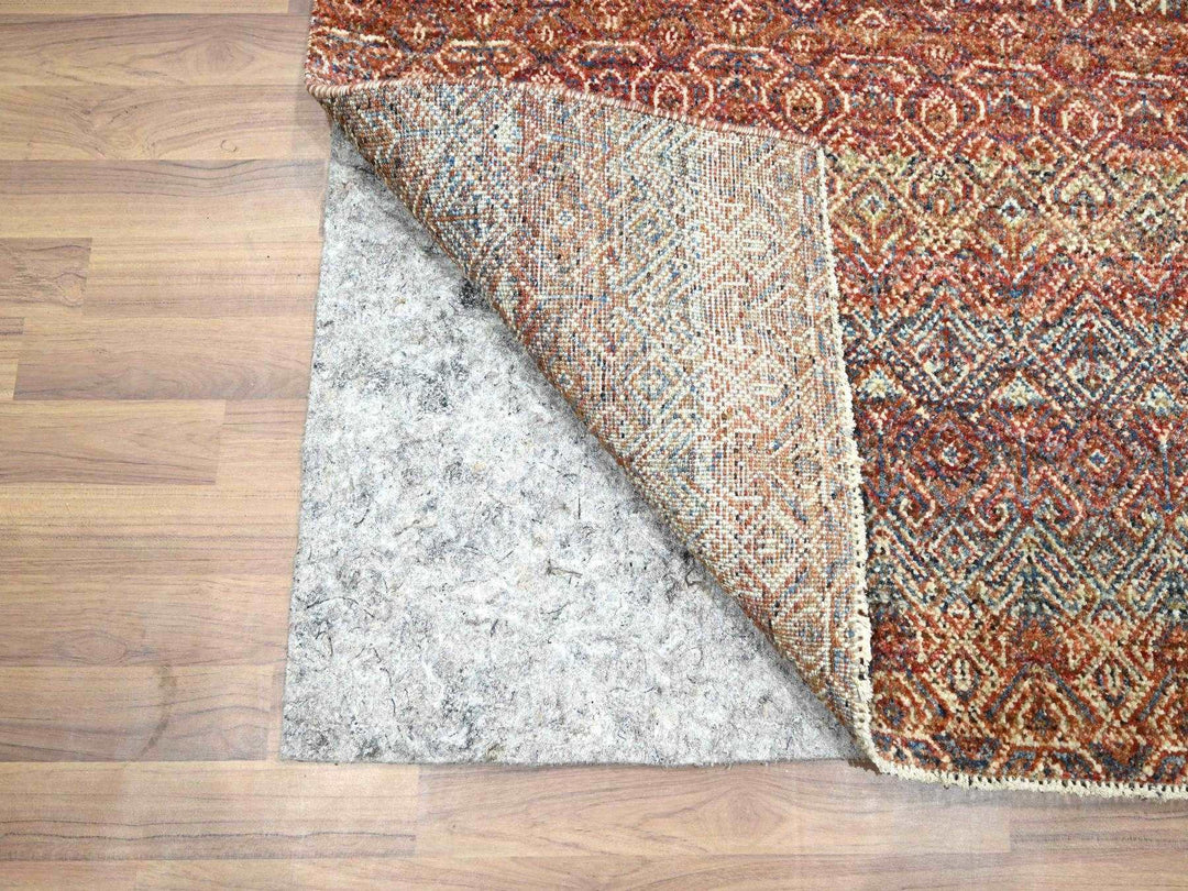 2'7" x 9'11" New Hand Knotted Red Wool Runner Oriental Rug - MOA10276405